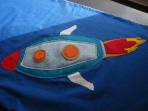 This rocket of a toy bag would have any child happy