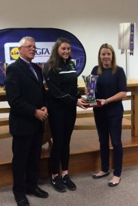 Congratulations Niamh Connacht Junior Schools Player of the Year for 2016