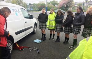 Transition Year students take part in Driver Education classes