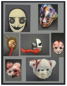 Our amazing First Year Art Halloween Masks